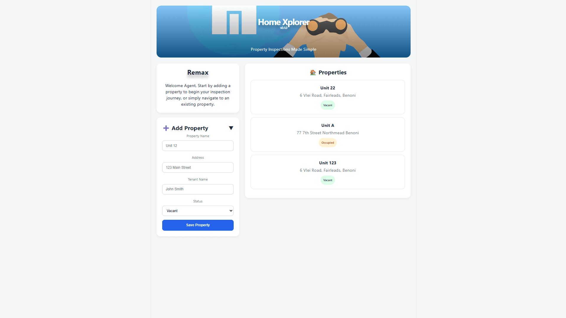 Home Xplorer product interface
